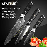 Damascus steel kitchen  Chef knife