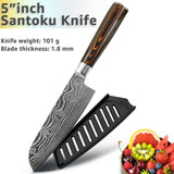 Japanese Steel Santoku Chef Knifes