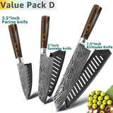 Japanese Steel Santoku Chef Knifes