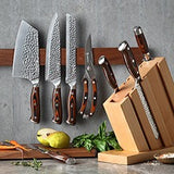 9PC Stainless Steel Knife Set with Block