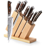 9PC Stainless Steel Knife Set with Block