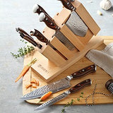 9PC Stainless Steel Knife Set with Block