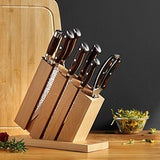 9PC Stainless Steel Knife Set with Block