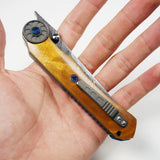 VG10 Damascus folding knife