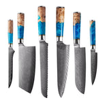 Premium Japanese Damascus Steak Knife Set