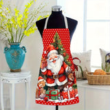 Festive Santa & Reindeer Christmas Apron
