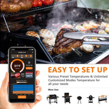 BBQ Wireless Bluetooth Meat Thermometer For Grill and Smoker