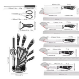Kitchen Knife Set 9 Piece