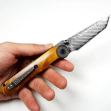 VG10 Damascus folding knife