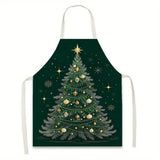 Festive Santa & Reindeer Christmas Apron