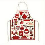 Festive Santa & Reindeer Christmas Apron
