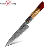 Grandsharp 5.5 Inch AUS 10 Damascus Utility Knife