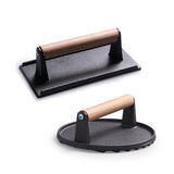 Heavy Duty Cast Iron Burger Press for Grill Steak Bacon and Smash Burgers
