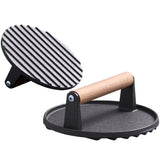 Heavy Duty Cast Iron Burger Press for Grill Steak Bacon and Smash Burgers