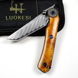 VG10 Damascus folding knife