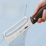 Stainless Steel Peeler with Wooden Handle