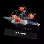 XITUO 8-inch Professional Damascus Chef’s Knife Japanese AUS10 Steel Full Tang Sashimi Kitchen Knife
