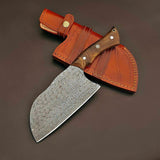 Custom Handmade Damascus Steel Claver Chef knife