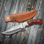 Fixed Blade Mountain Wood Handle Knife