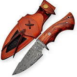 10" Handmade Damascus hunting knife