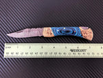 Handmade Damascus Steel Folding Pocket Knife