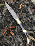 Damascus steel Handmade French Folding Pocket Knife with Corkscrew