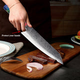 XITUO Japanese Nakiri 67 Layers Chef Knife