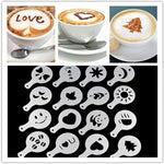 16pc Creative Kitchen Accessories Fancy Coffee Printing Template