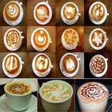 16pc Creative Kitchen Accessories Fancy Coffee Printing Template