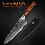 XINZUO 8.5 inch Japanese 67layer Damascus steel Chef Knife