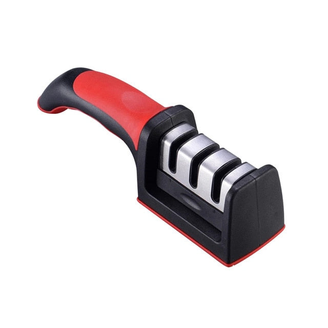 LMETJMA 3-Stage Manual Knife Sharpener for All Knives - Master Chef Knives