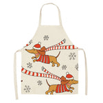 Bulldog Dachshund Pug Dog Printed Kitchen Apron for Woman