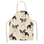 Bulldog Dachshund Pug Dog Printed Kitchen Apron for Woman