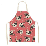 Bulldog Dachshund Pug Dog Printed Kitchen Apron for Woman