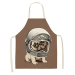 Bulldog Dachshund Pug Dog Printed Kitchen Apron for Woman