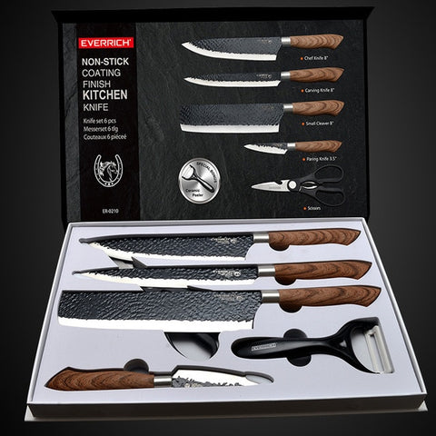 Stainless Steel Kitchen Knives Set Gift Case