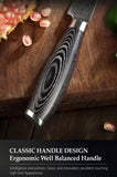 XINZUO 5 Pcs  67 layers Japanese Damascus Stainless Steel Kitchen Knife Set