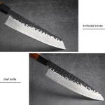 Handmade Clad Steel professional Japanese Kitchen Chef KNakiri Sushi Knife