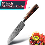 High Carbon Stainless Steel Kitchen Chef Japanese Knife Set