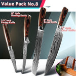 High Carbon Stainless Steel Kitchen Chef Japanese Knife Set