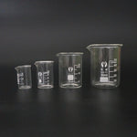4Pcs 5ml/10ml/25ml/50ml Glass Measuring Cup set