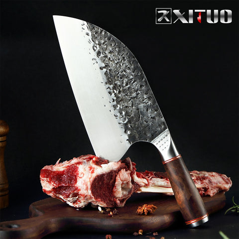 XITUO Handmade Stainless Steel Cleaver Chef Knife