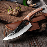 5.5" Handmade Forged Meat Cleaver Hunting Knife