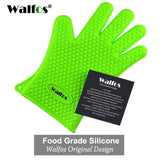 WALFOS 1 piece food grade Heat Resistant Silicone Kitchen barbecue oven glove