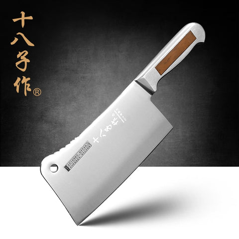 SHIBAZI 7-inch Stainless Steel Heavy Duty Chinese Cleaver Knife