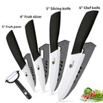 Ceramic Knives Kitchen knives 3 4 5 6 inch Chef knife Set+peeler