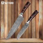 XITUO Damascus Stainless Steel Chef Knives Set