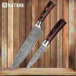 XITUO Damascus Stainless Steel Chef Knives Set