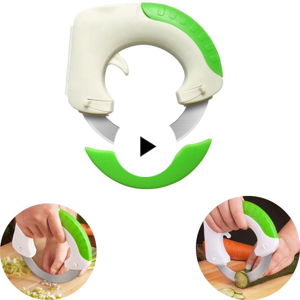Kitchen Chef Knife 360 Stainless Steel Round Shaped Cutter - Master ...