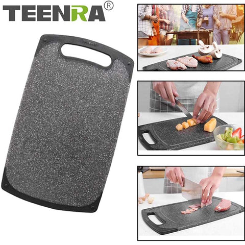 TEENRA Plastic Anti-bacterial Kitchen Chopping Cutting Board